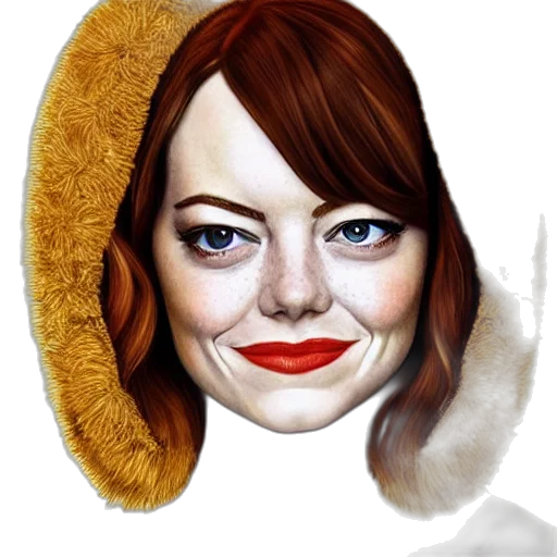 face, mask, jacket, hat, photorealistic, watercolor, concept art, oil painting transparent PNG cut-out