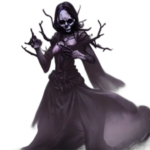 dress, staff, concept art, fantasy art transparent PNG cut-out