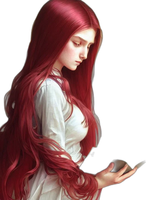 dress, hair, fantasy art, concept art, photorealistic, comic book art, fire, red transparent PNG cut-out