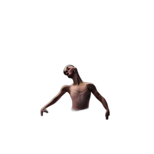 creature, animal, dress, hair, 3d render, concept art, full, body transparent PNG cut-out