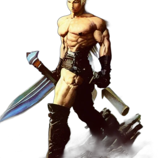 sword, weapon, staff, fantasy art transparent PNG cut-out