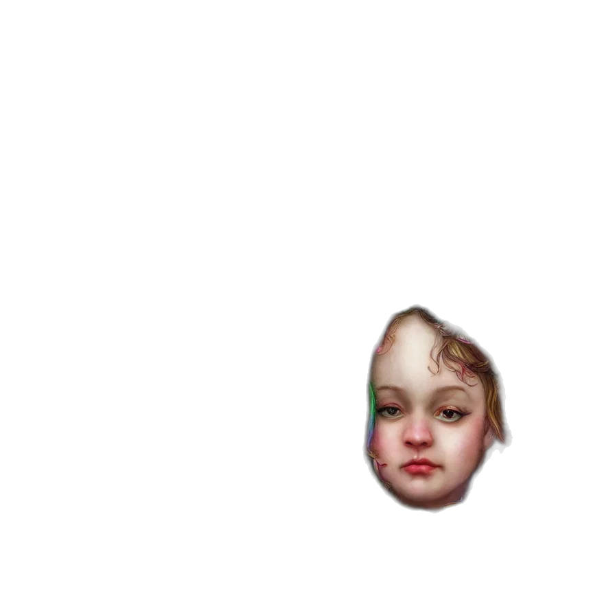 face, creature, mask, hat, pixel art, photorealistic, concept art, 3d render transparent PNG cut-out