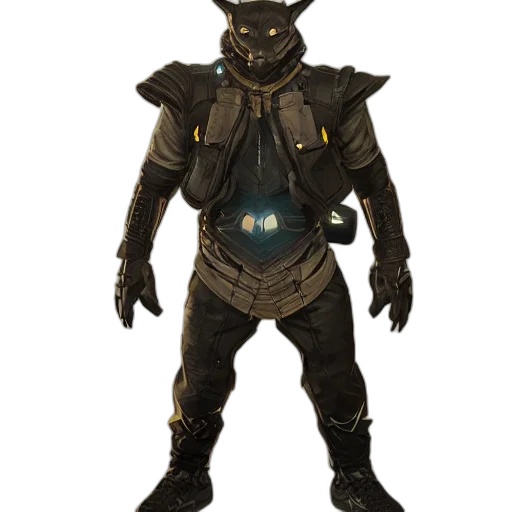 mask, robot, creature, staff transparent PNG cut-out