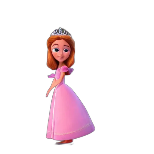 dress, crown, staff, 3d render transparent PNG cut-out