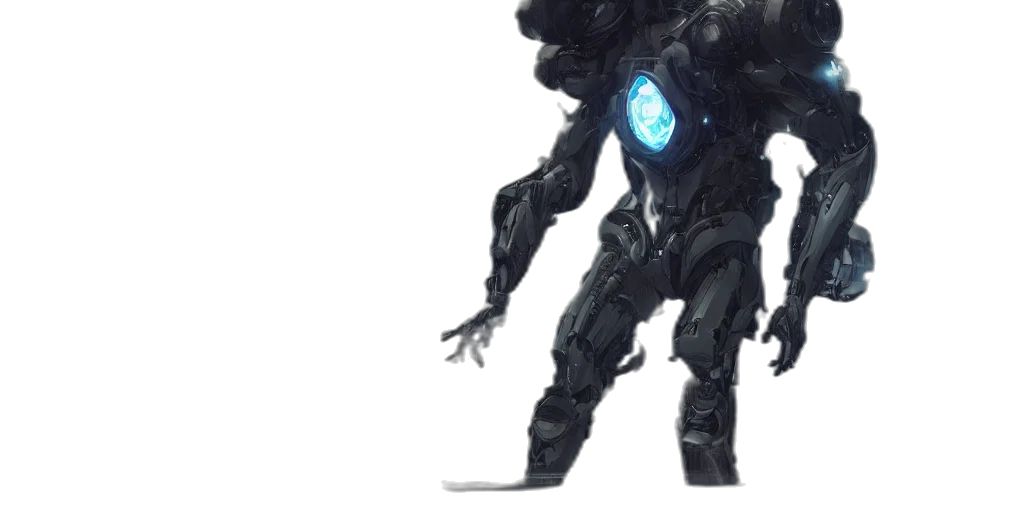 robot, creature, weapon, concept art transparent PNG cut-out