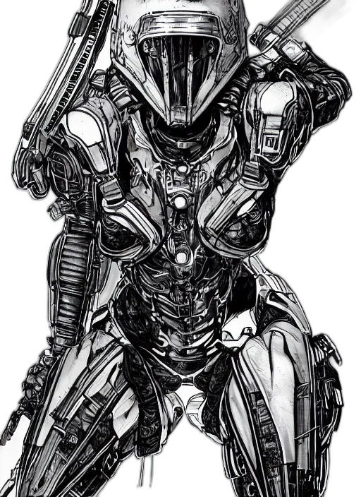 robot, dress, weapon, concept art transparent PNG cut-out