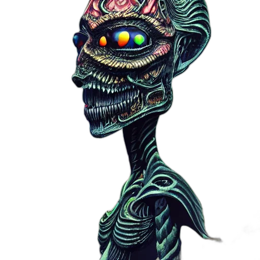 mask, robot, staff, creature, concept art, fantasy art, pixel art, watercolor transparent PNG cut-out