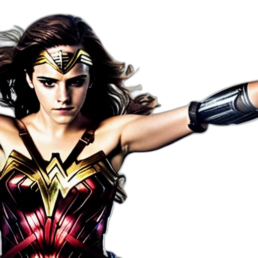 comic book art, emma, watson, wonder transparent PNG cut-out