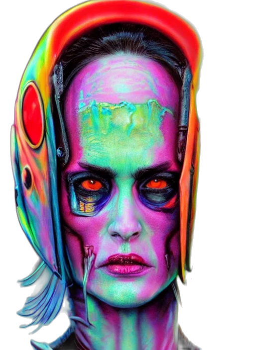 face, mask, creature, robot transparent PNG cut-out