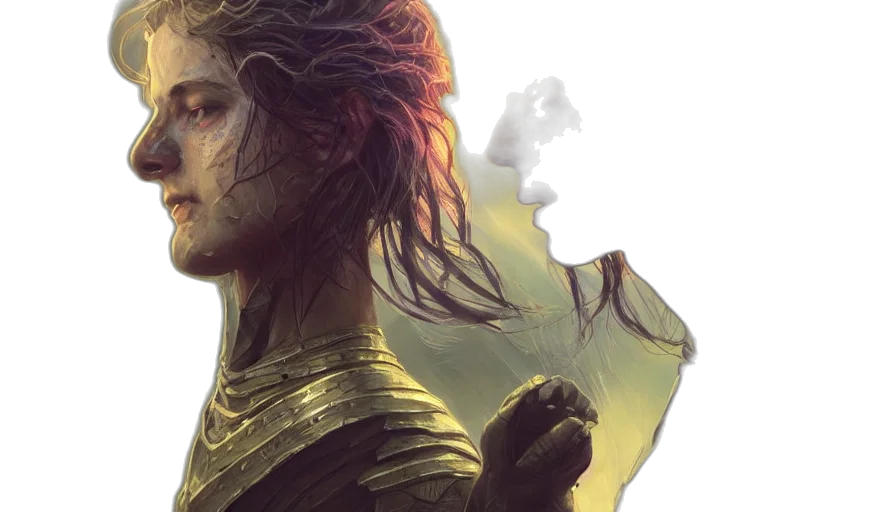 fantasy art, concept art, comic book art, cyberpunk transparent PNG cut-out