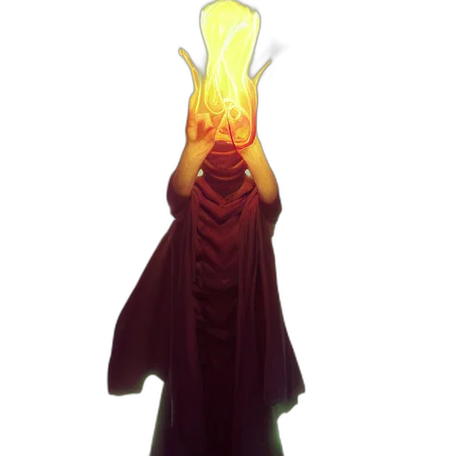 dress, staff, crown, mask transparent PNG cut-out