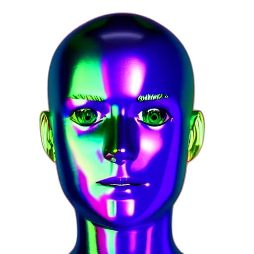 face, robot, mask, crown transparent PNG cut-out