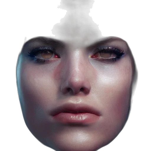 face, mask, crown, robot, photorealistic, concept art, fantasy art, 3d render transparent PNG cut-out
