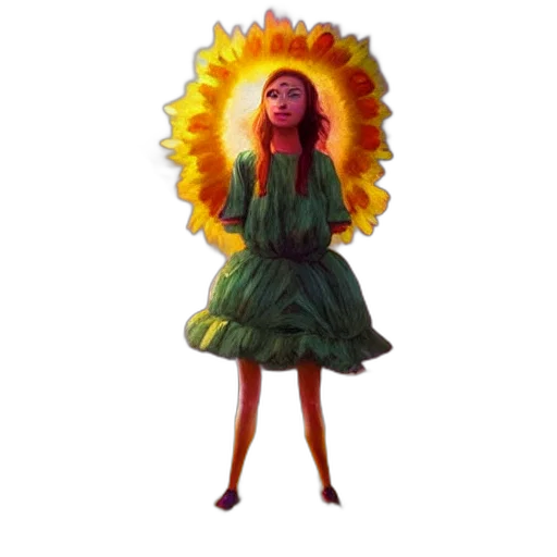 dress, flower, crown, umbrella transparent PNG cut-out