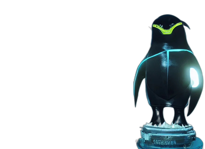 staff, robot, creature, 3d render transparent PNG cut-out
