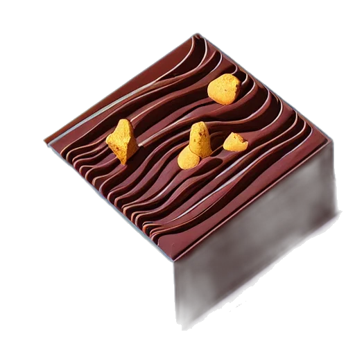 food, crown, 3d render, photorealistic transparent PNG cut-out