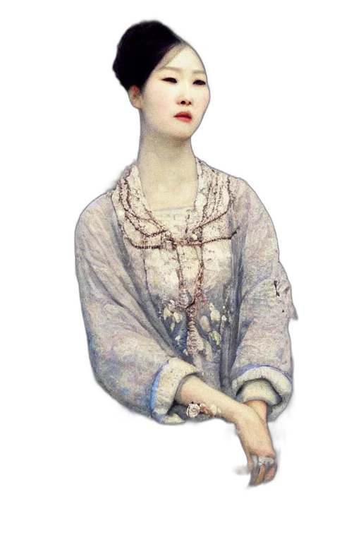 dress, jewelry, staff, face, photorealistic, oil painting, fantasy art, 3d render transparent PNG cut-out