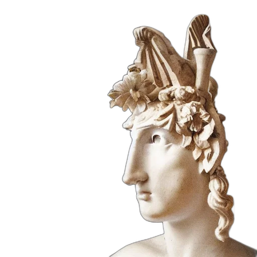 crown, hat, jewelry, face, photorealistic, vaporwave, 3d render, antinous transparent PNG cut-out