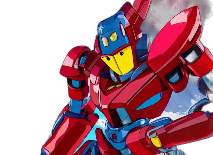 robot, concept art, 3d render, comic book art transparent PNG cut-out