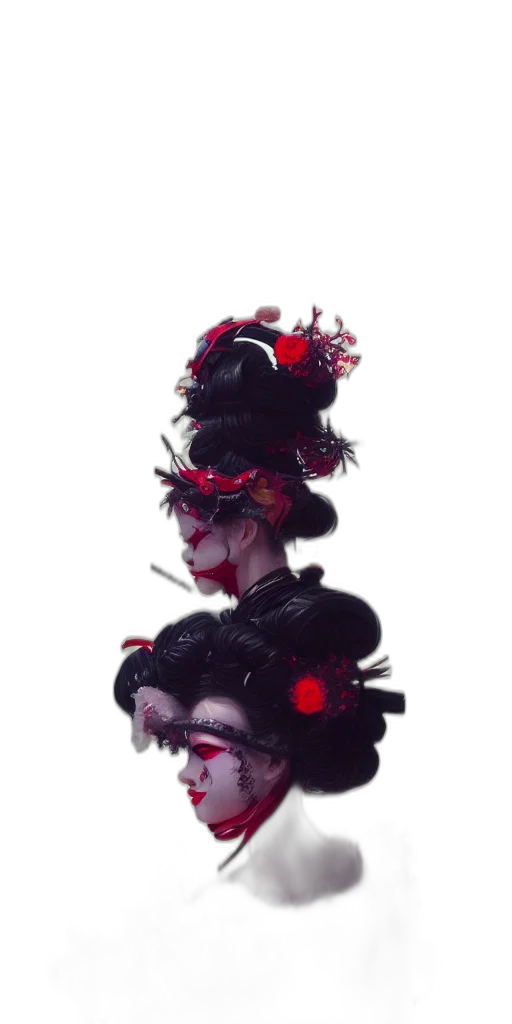 mask, crown, hat, face, concept art, cyberpunk, photorealistic, 3d render transparent PNG cut-out
