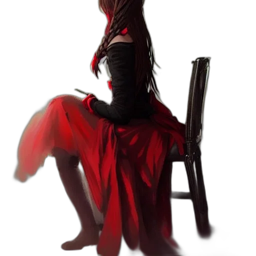 dress, staff, furniture, crown, concept art, fantasy art, photorealistic, pixel art transparent PNG cut-out