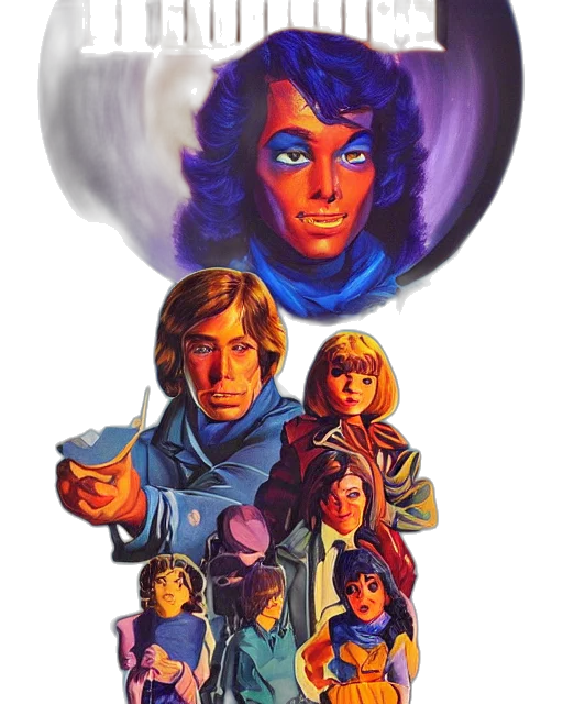 jacket, face, staff, umbrella, comic book art, concept art, fantasy art, watercolor transparent PNG cut-out