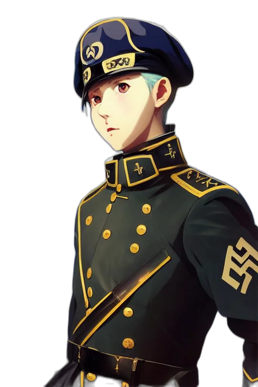 staff, hat, jacket, face transparent PNG cut-out