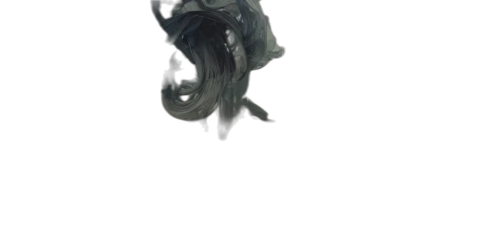 mask, hair, dragon, creature transparent PNG cut-out