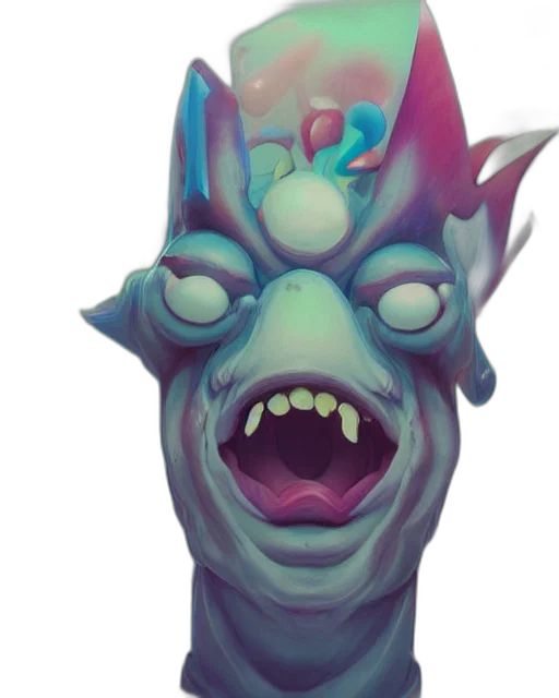mask, creature, face, staff transparent PNG cut-out