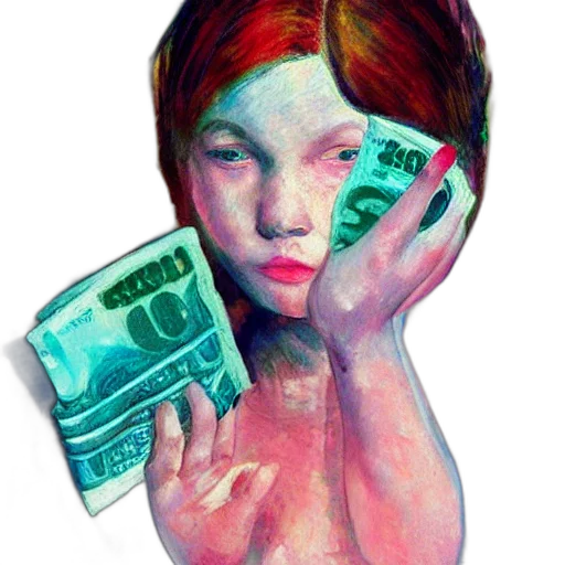 mask, face, watercolor, concept art, oil painting, photorealistic, neon lights, impressionist transparent PNG cut-out
