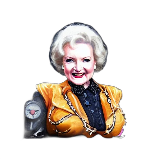 jacket, jewelry, cartoon, photorealistic, betty, white, steampunk, cosplay transparent PNG cut-out