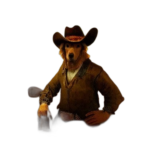 staff, hat, animal, creature transparent PNG cut-out