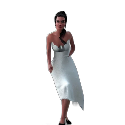 dress, 3d render, concept art, photorealistic transparent PNG cut-out
