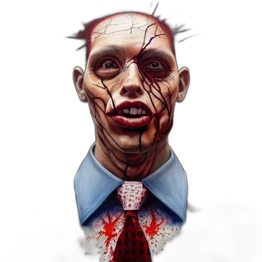 face, mask, creature, staff transparent PNG cut-out