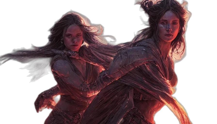 concept art, fantasy art, comic book art, fire transparent PNG cut-out
