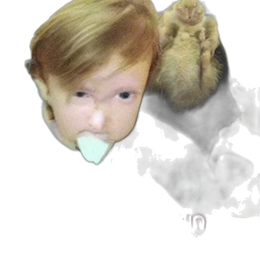 creature, mask, animal, face, photorealistic, concept art, watercolor, vaporwave transparent PNG cut-out