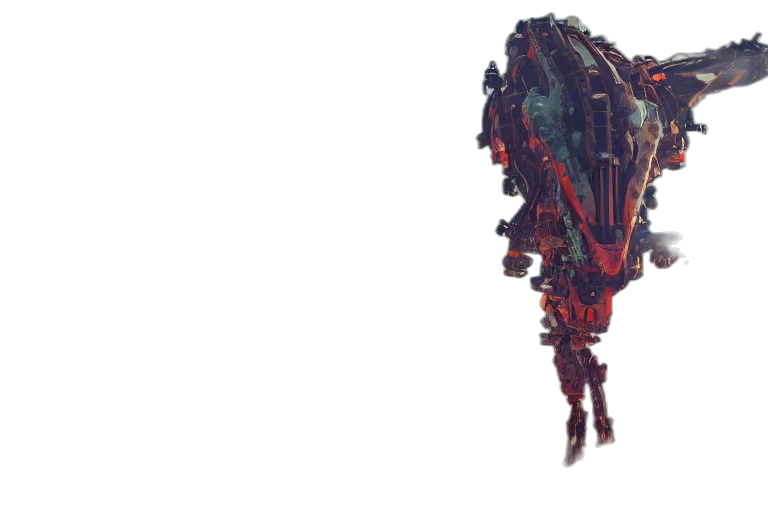 robot, weapon, dragon, sword, concept art, pixel art, 3d render, cyberpunk transparent PNG cut-out