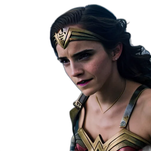 comic book art, emma, watson, wonder transparent PNG cut-out