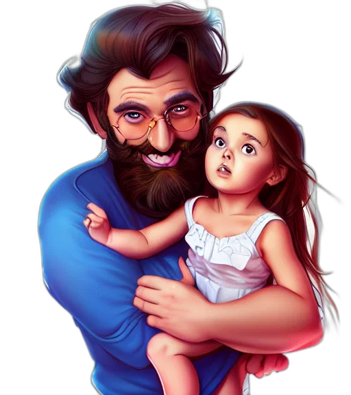photorealistic, cartoon, pencil sketch, oil painting transparent PNG cut-out