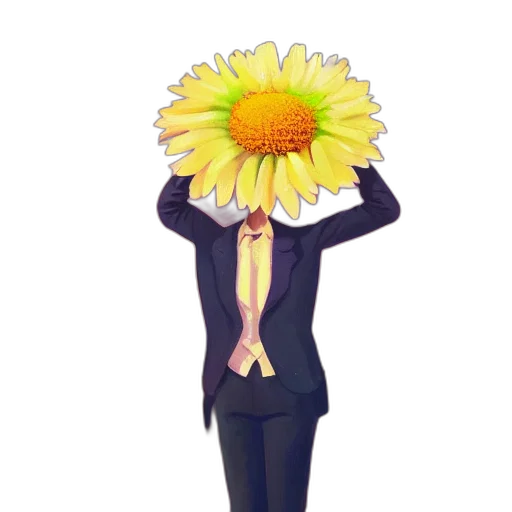 flower, staff, crown, umbrella, 3d render, pixel art, concept art, photorealistic transparent PNG cut-out