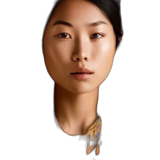 face, jewelry, mask, hair transparent PNG cut-out