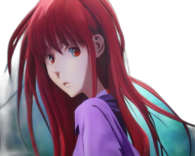face, anime, photorealistic, 3d render transparent PNG cut-out