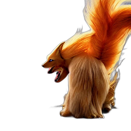 hair, animal, creature, dragon, concept art, 3d render, photorealistic, fantasy art transparent PNG cut-out
