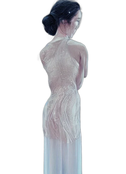 dress, jewelry, staff, concept art transparent PNG cut-out