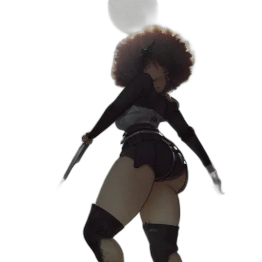 staff, weapon, sword, hair transparent PNG cut-out