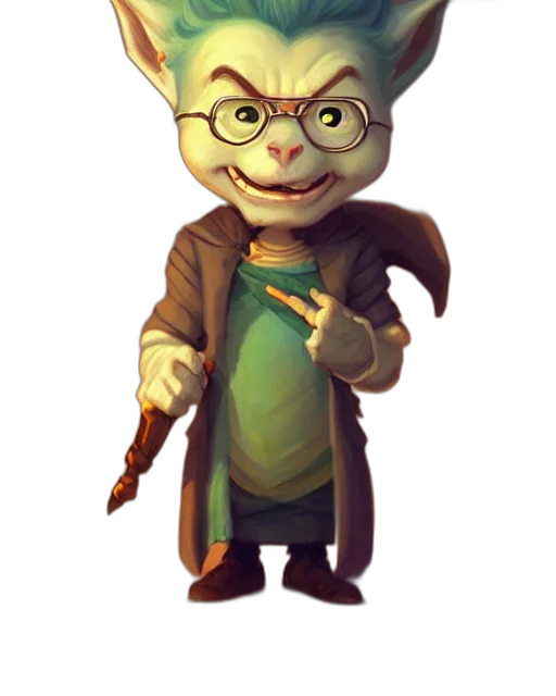 staff, concept art, fantasy art, 3d render, pixel art, cute, little, anthropomorphic transparent PNG cut-out