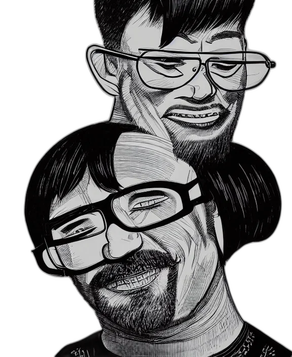 staff, face, cartoon, comic book art, concept art, pencil sketch, detailed, ink transparent PNG cut-out