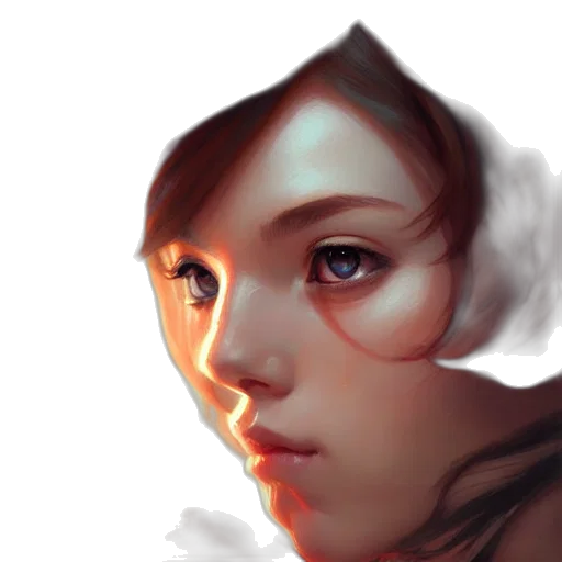 face, mask, crown, photorealistic, fantasy art, oil painting, concept art, fire transparent PNG cut-out