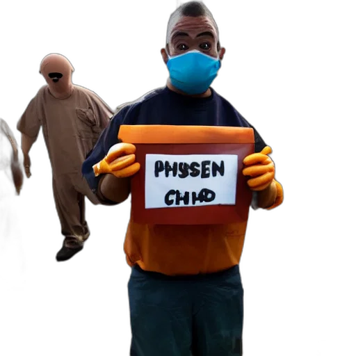 mask, jacket, chicken, wearing transparent PNG cut-out