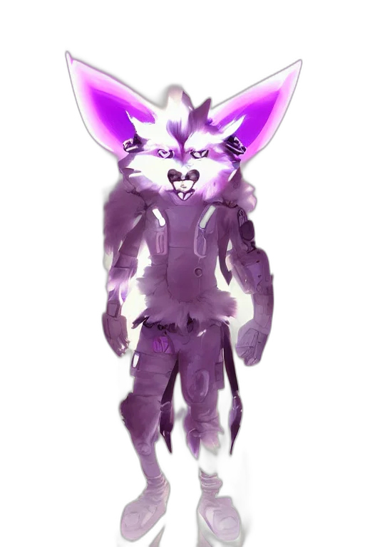 creature, mask, animal, staff, concept art, vaporwave, fantasy art, watercolor transparent PNG cut-out